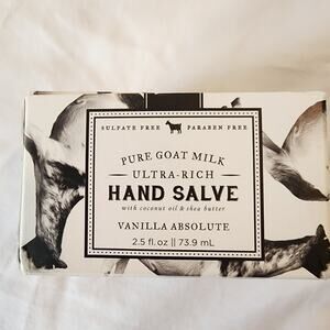 Beekman 1802 Hand Salve Vanilla Absolute 2.5 oz Pure Goat Milk NIB